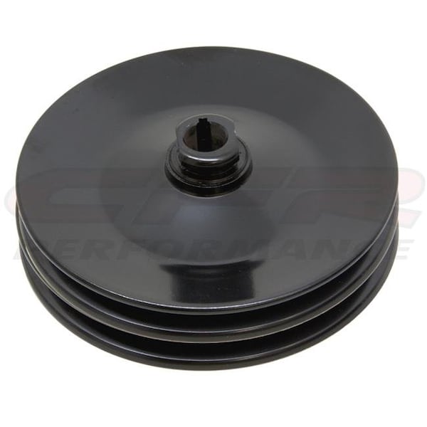 Cfr Performance CFR HZ-8949-C Steel Chevy Gm Key Way Power Steering Pump Pulley 2 Groove - Chrome HZ-8949-PBK - main